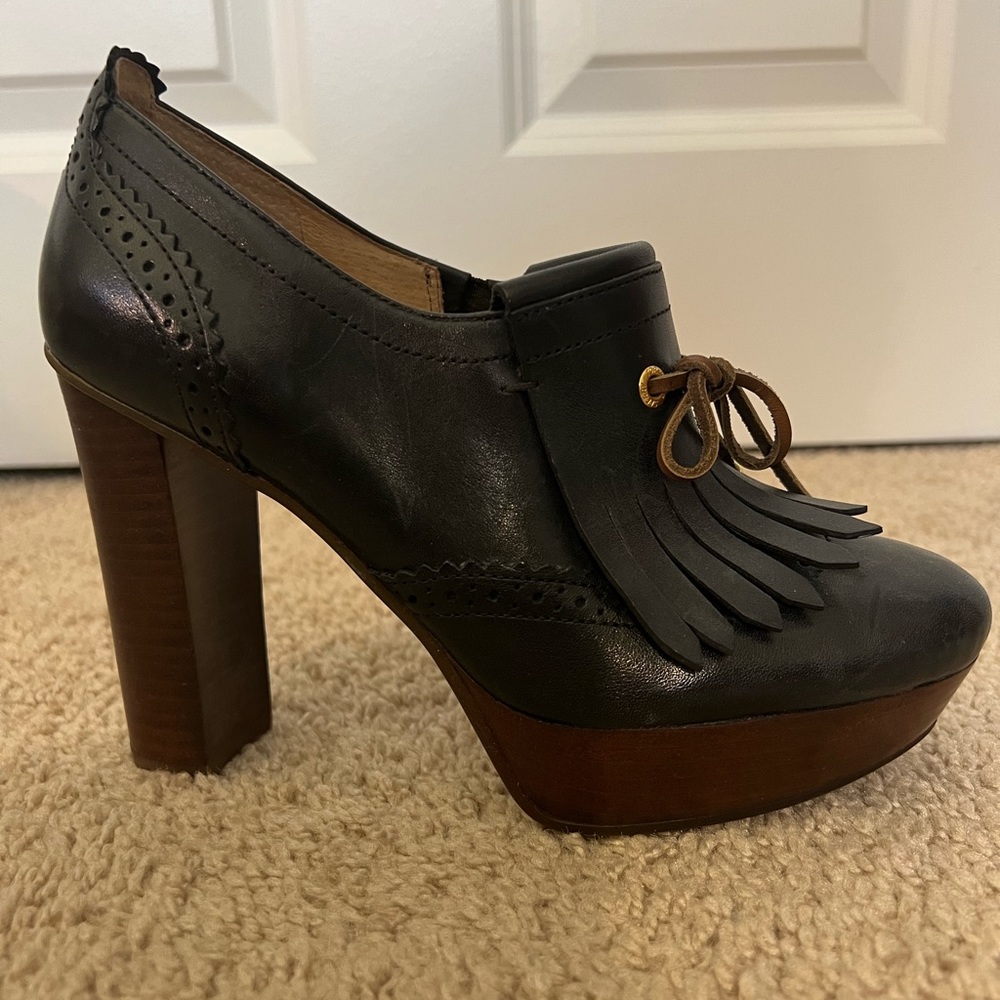 NWOT Never Worn Sperry Topsider Oxford Platform Heels, leather, 6M